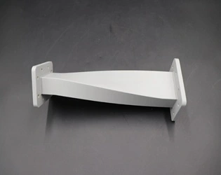 What are the common applications of the double ridge twist waveguide?